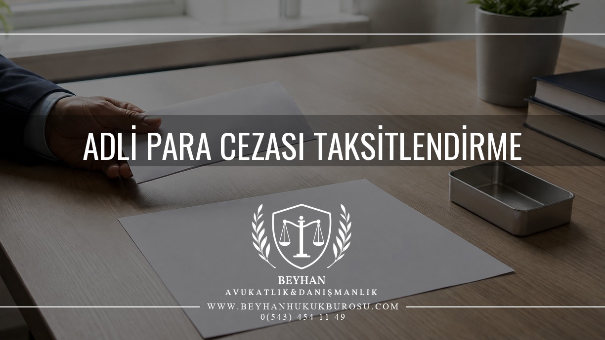 Boş ödeme zarfı ve belgelerle adli para cezası taksitlendirme konulu makale kapağı.