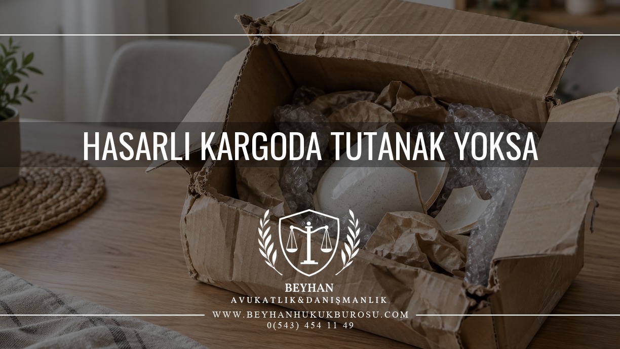 Hasarlı kargo tutanak yoksa açılmış kutuda kırık ürün ve koruyucu ambalaj