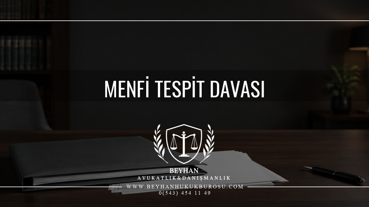 İcra Takibinde Menfi Tespit Davası: Şartları 2026 İcra takibinde menfi tespit davası için dosya ve boş belgeler temalı kapak.