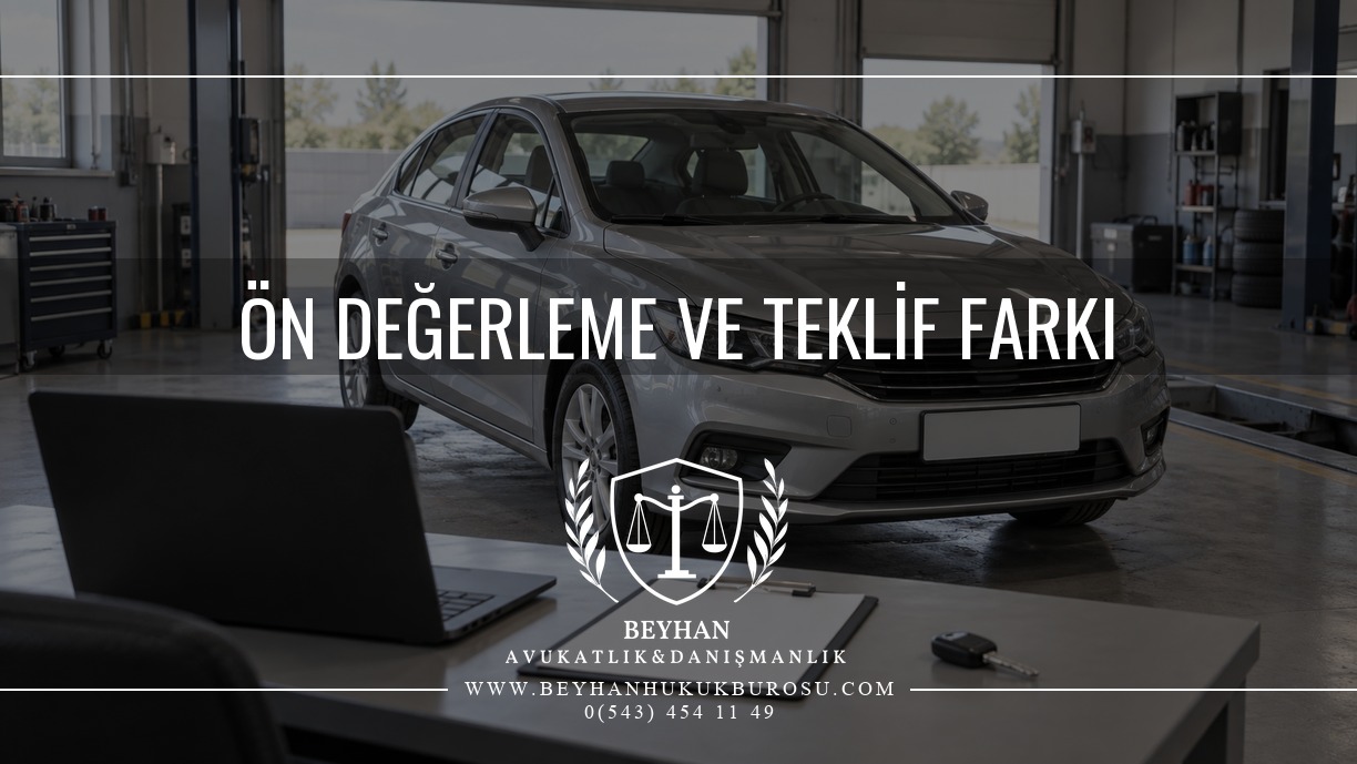 Ekspertiz sonrası fiyat düşüşü konulu kapakta araç ve kontrol masası.