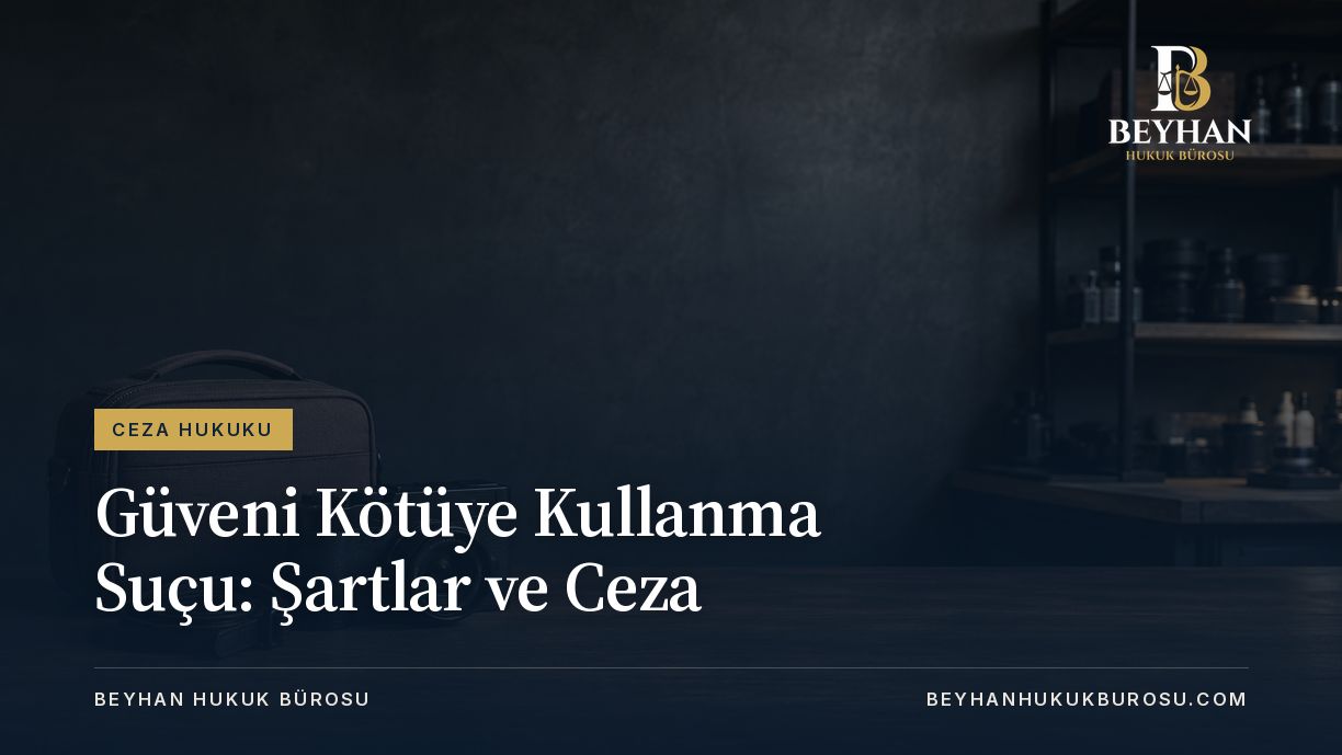 Güveni kötüye kullanma suçu için emanet eşya ve koruma kutusu temalı kapak.