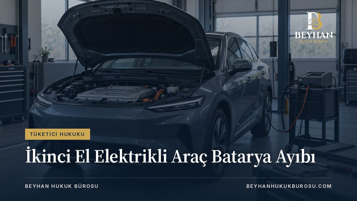 İkinci el elektrikli araç batarya ayıbı için serviste batarya kontrolü yapılan araç