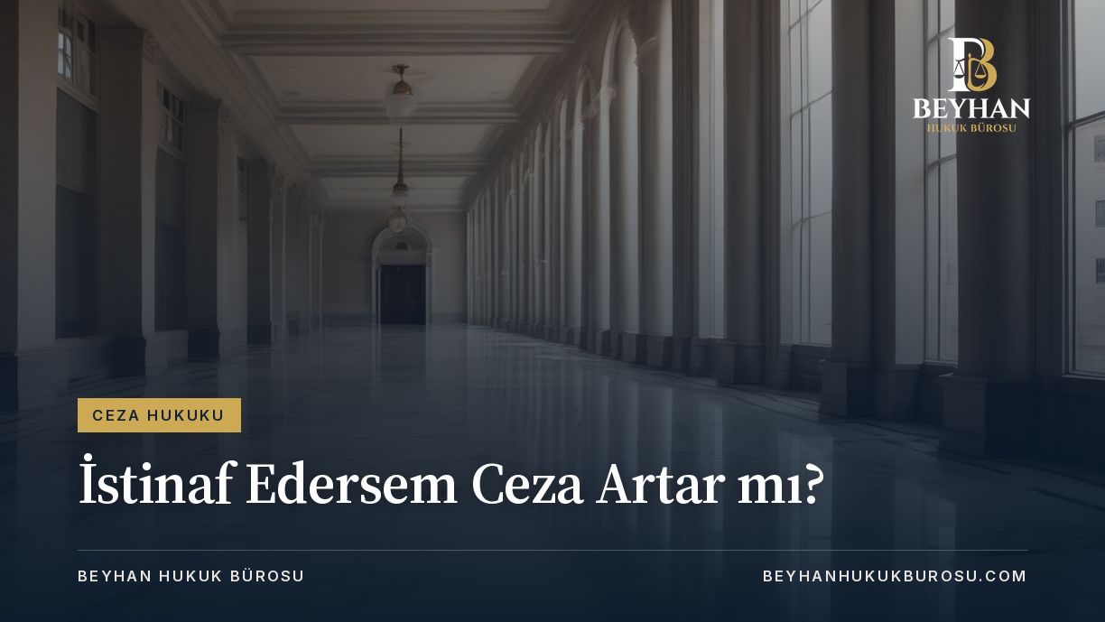 Mermer zeminli boş adliye koridoru; istinaf edersem ceza artar mı sorusu için kapak görseli