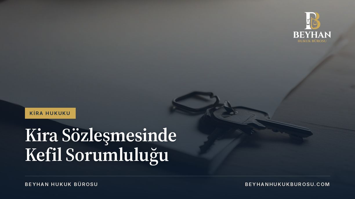 Kira sözleşmesinde kefil sorumluluğu için boş bir kâğıdın üzerinde duran ev anahtarları