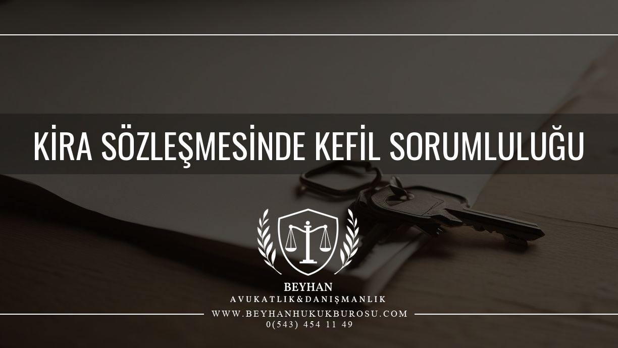 Kira Sözleşmesinde Kefil Sorumluluğu 2026 Kira sözleşmesinde kefil sorumluluğu için boş bir kâğıdın üzerinde duran ev anahtarları