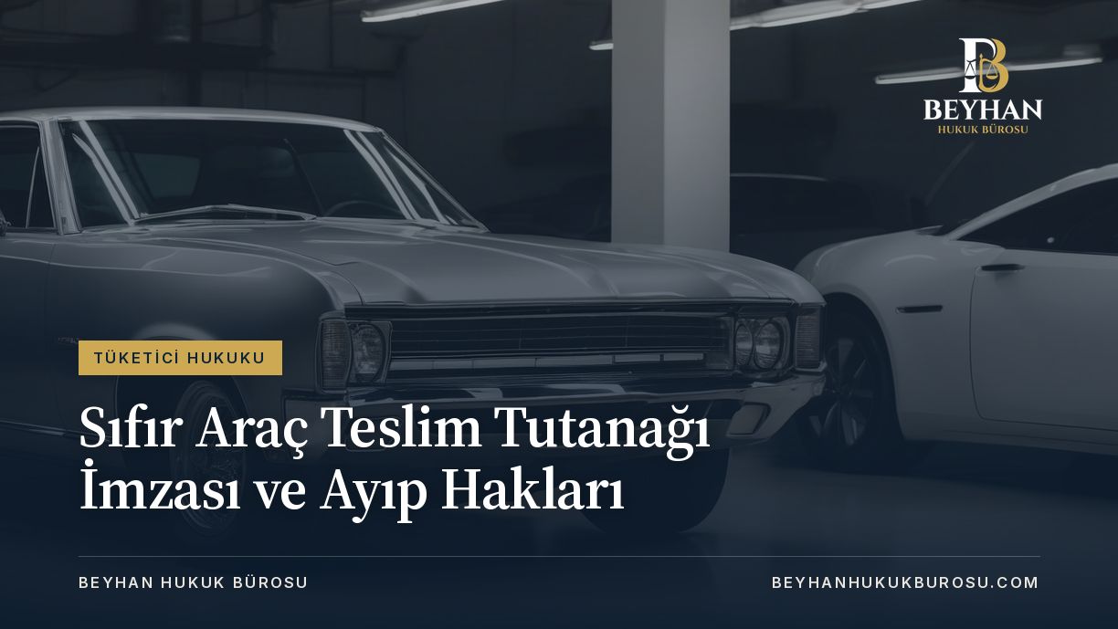 Sıfır araç teslim tutanağı imzalanmadan önce incelenen showroomdaki gümüş renkli otomobil
