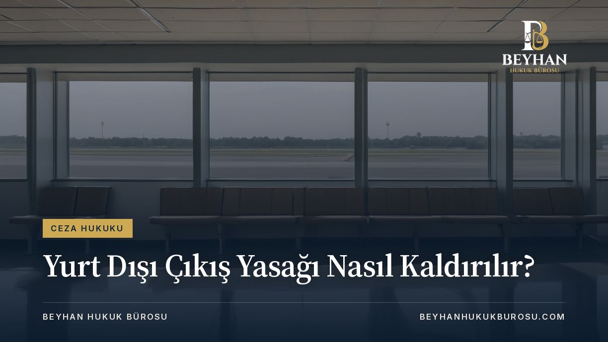 Yurt Dışı Çıkış Yasağı Nasıl Kaldırılır? 2026 Yurt dışı çıkış yasağı nasıl kaldırılır sorusunu anlatan boş bir havalimanı bekleme alanı